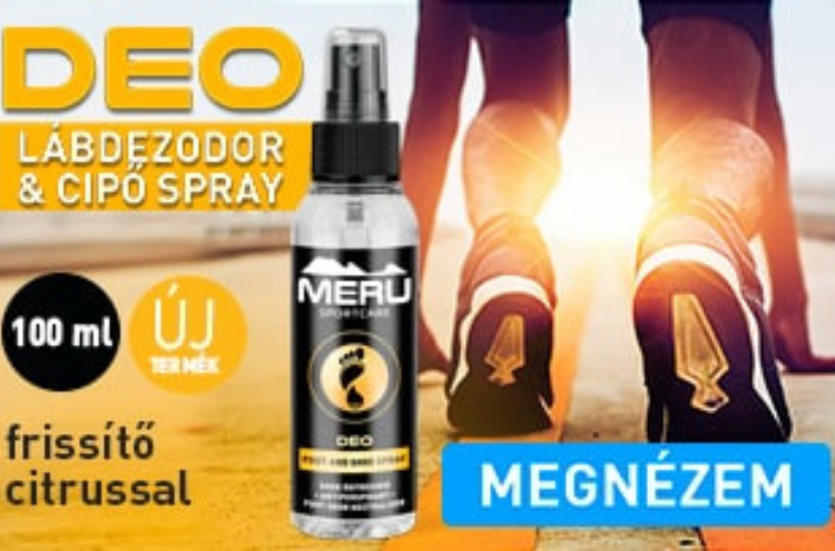 DEO lábdezodor és cipő spray frissítő citrussal - 100ml - Meru Sportcare